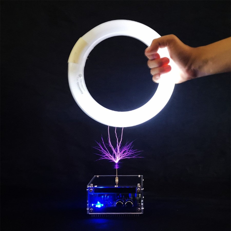 Stem Model enginediy | Bluetooth Mini Music Tesla Coil Speaker Plasma Singing Loudspeaker Experimenting Device Teaching Tool Desktop Toy