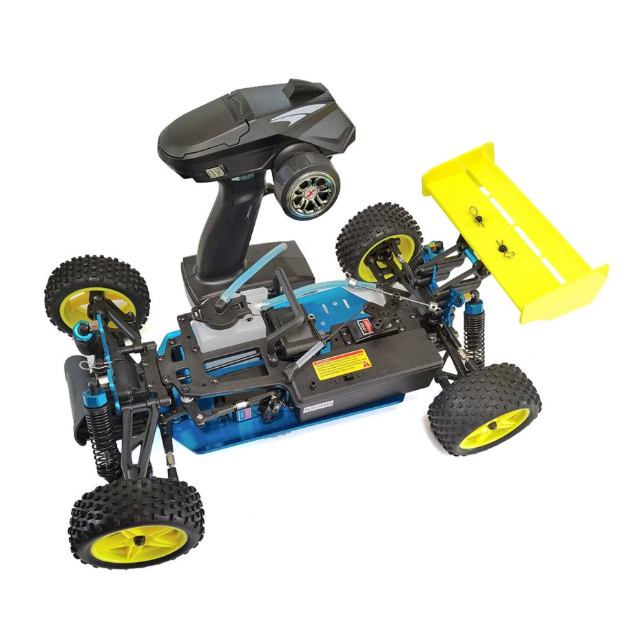 Rc Engine & Model Engine DIY | 1:10 Rc Car Frame With Transmitter - 2.4G Rc 4Wd Fuel Powered Of-Road Vehicle - Compatible With Toyan Fs-S100 Single-Cylinder Engine