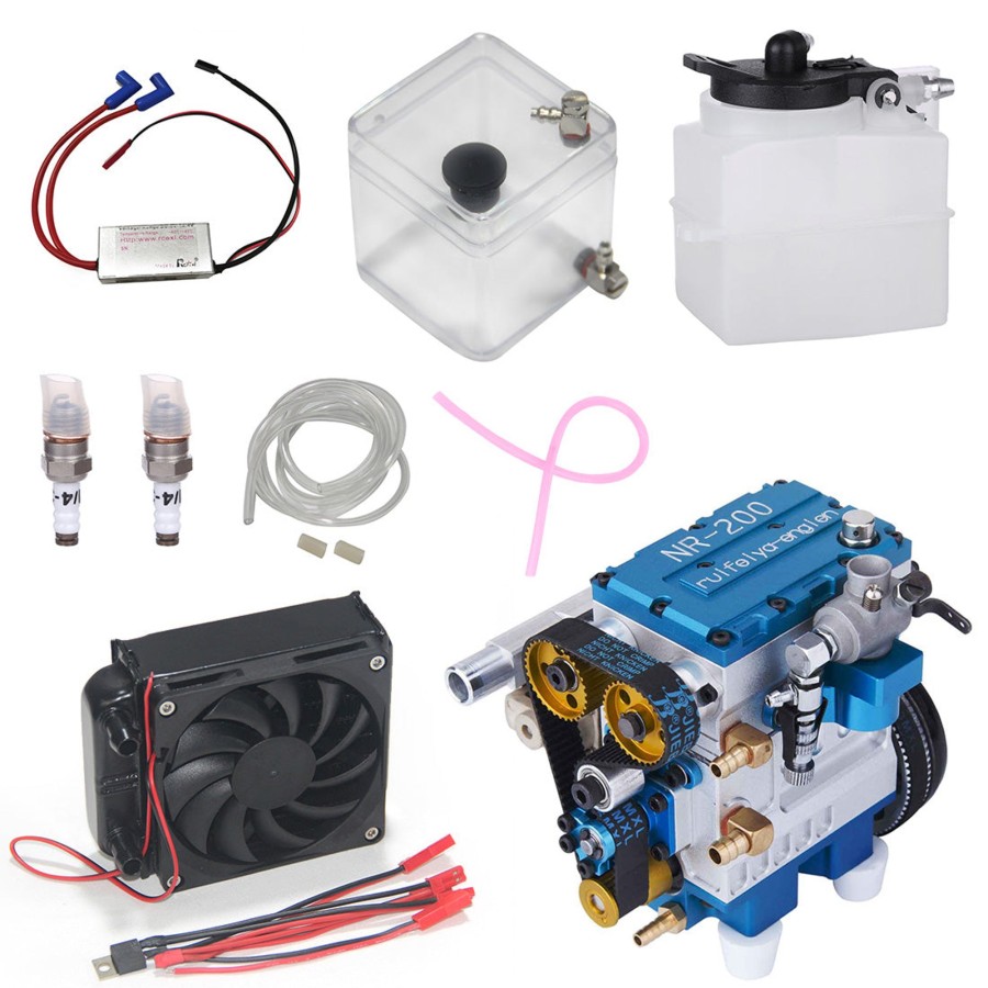 Accessories enginediy | Nr200 8.6Cc Inline 2 Cylinder 4 Stroke Water-Cooled Engine With Original Starter Kit