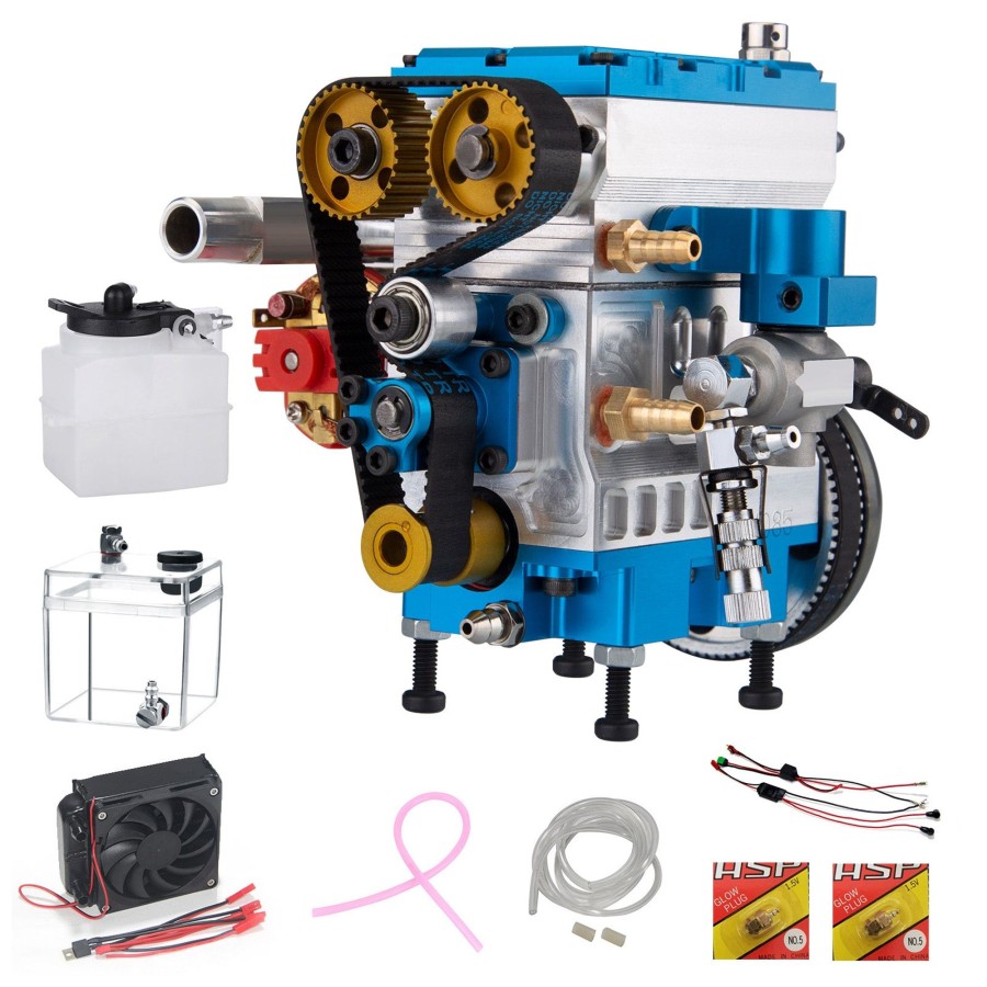 Accessories enginediy | Nr200 8.6Cc Inline 2 Cylinder 4 Stroke Water-Cooled Engine With Original Starter Kit