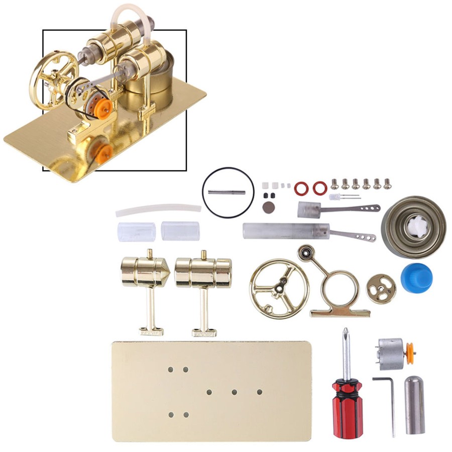 Stem Model enginediy | Stirling Engine Generator Model Diy Assembly Kit Physical Experiment