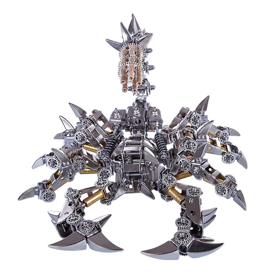 Diy Engine enginediy | 3D Puzzle Model Kit Mechanical War Scorpion Metal Games Diy Assembly Jigsaw Crafts Creative Gift