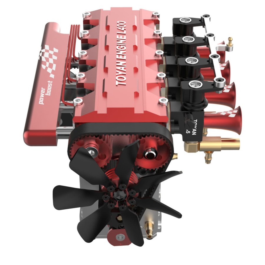 Diy Engine enginediy | Toyan Fs-L400 Engine 14Cc Inline 4 Cylinder 4 Stroke Nitro Engine Model - Assembled