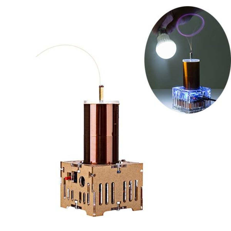 Stem Model enginediy | Mini Singing Tesla Coil Music Kit Wireless Transmission Experiment Desktop Toy - Enginediy