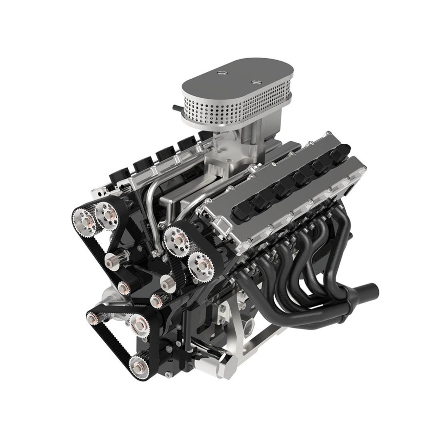 Model Engine enginediy | Enjomor V12 Engine Gs-V12 72Cc Dohc 4-Stroke 12-Cylinder 48-Valve Water-Cooled Electric Start Gasoline Engine Model - V12 Engine Model That Works