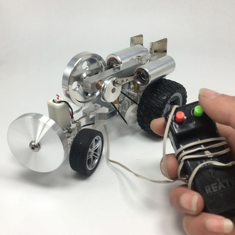 Model Engine enginediy Stirling Engine & Parts | Stirling Engine Diy Model Car Vehicle Science Experiment Teaching Aids Gift - Steer-By-Wire