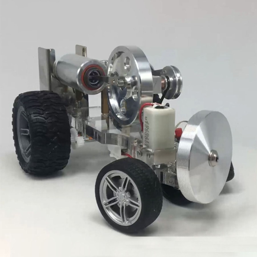 Model Engine enginediy Stirling Engine & Parts | Stirling Engine Diy Model Car Vehicle Science Experiment Teaching Aids Gift - Steer-By-Wire