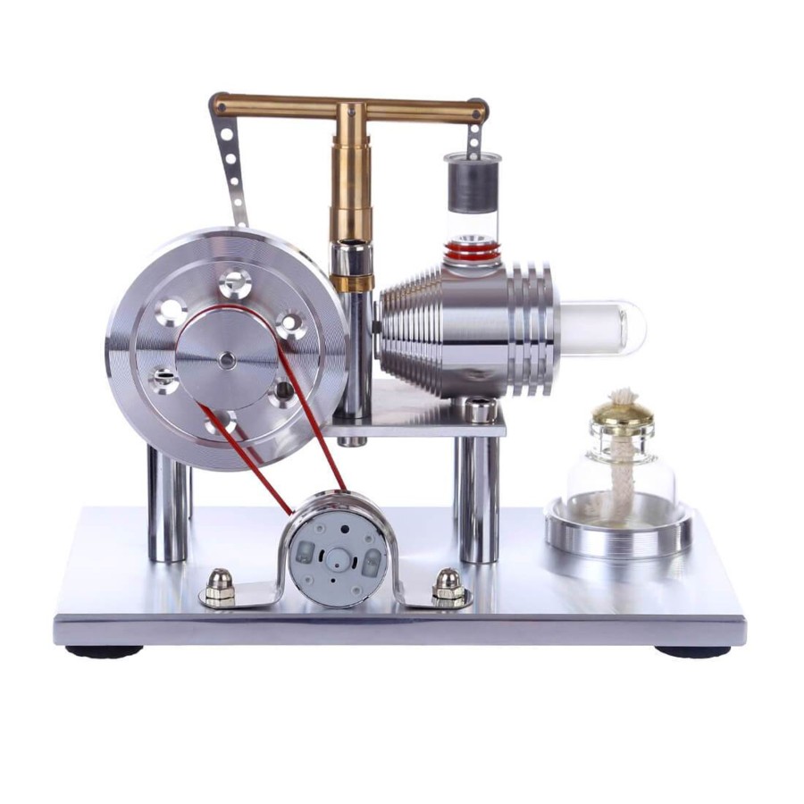 Stem Model enginediy | Stirling Engine Model Hot Air Stirling Engine Electricity Generator With Colorful Led - Enginediy