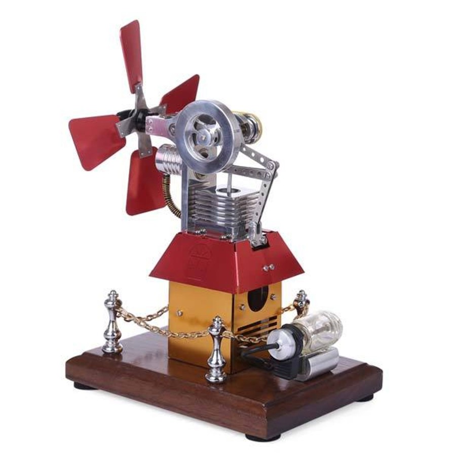 Diy Engine enginediy | Stirling Engine Kit Windmill Fan External Combustion Engine Model Collection Gift