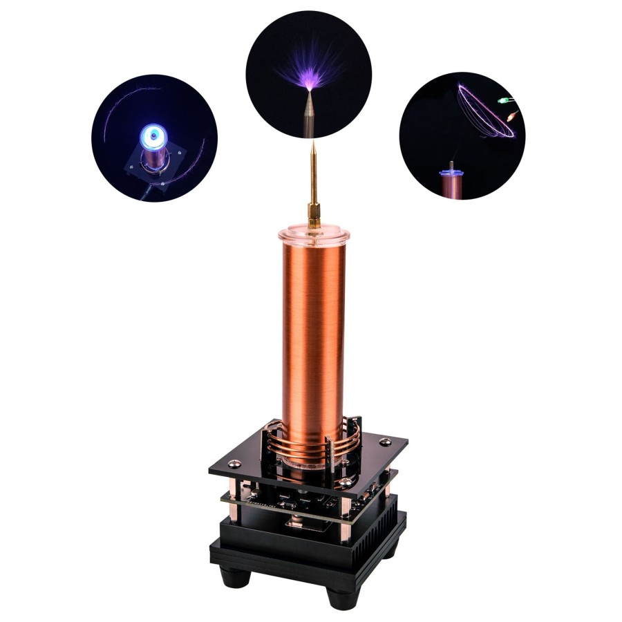 Stem Model enginediy | Music Tesla Coil Plasma Speaker With 100-240V Adapter