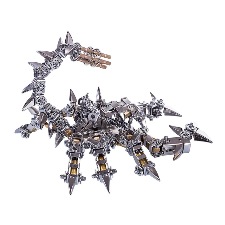 Diy Engine enginediy | 3D Puzzle Model Kit Mechanical War Scorpion Metal Games Diy Assembly Jigsaw Crafts Creative Gift