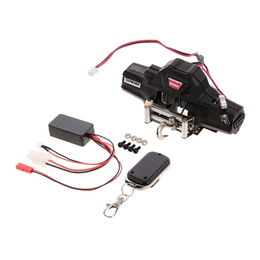 Accessories enginediy | Warn Double Motors Winch With Remote Controller Receiver For Hsp 1/10 Traxxas Redcat Rc4Wd Tamiya Axial Scx10 D91 Hpi Rc Car