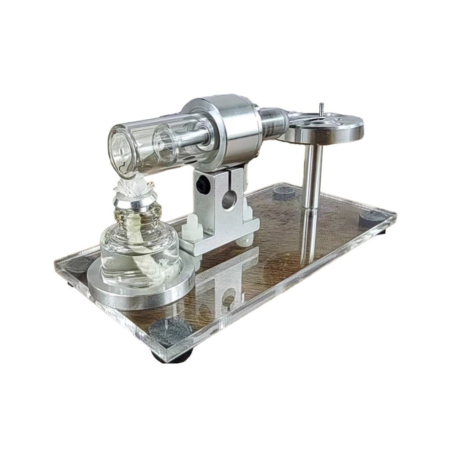 Model Engine enginediy Hot Air Stirling Engine | Stl-Hs Beta Hot Air Stirling Engine External Combustion Engine Model With Horizontal Metal Flywheel