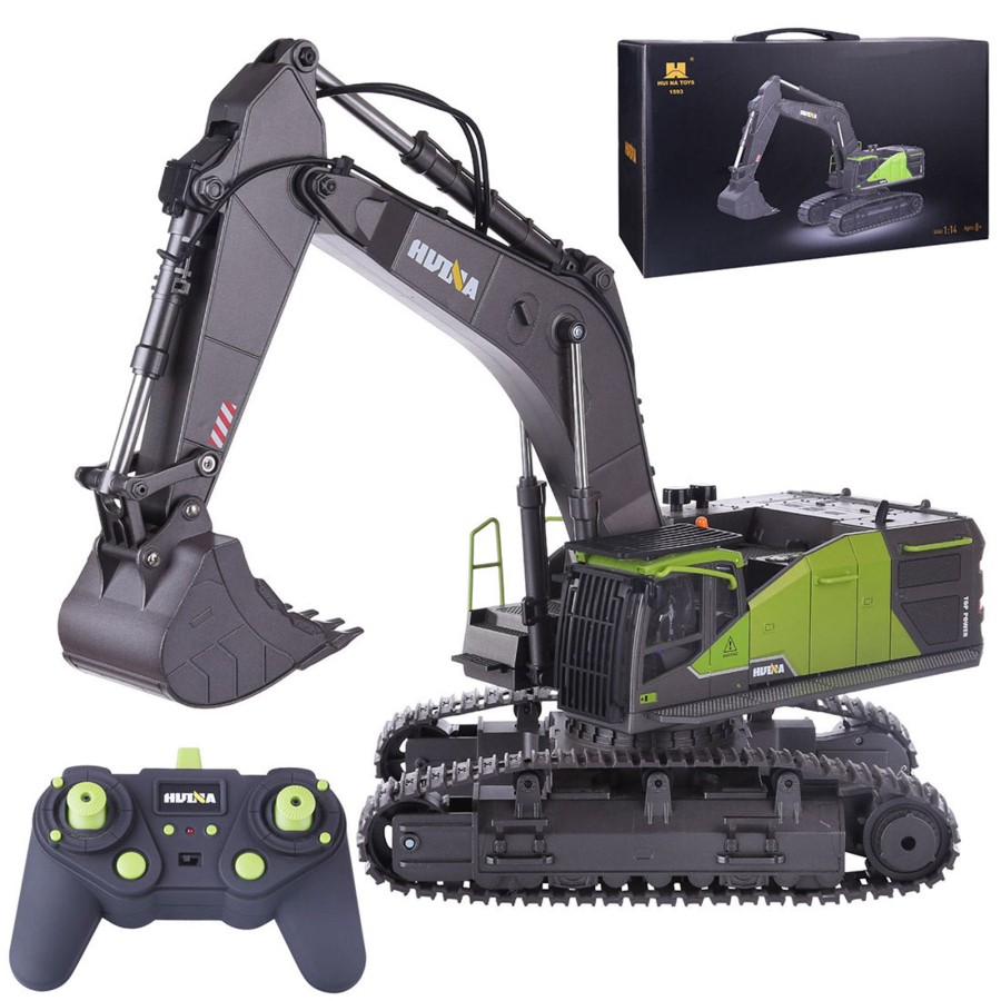 Rc Engine & Model enginediy | Huina 1593 1:14 Rc Excavator Remote Control Truck 22Ch 2.4G Engineering Model Toy