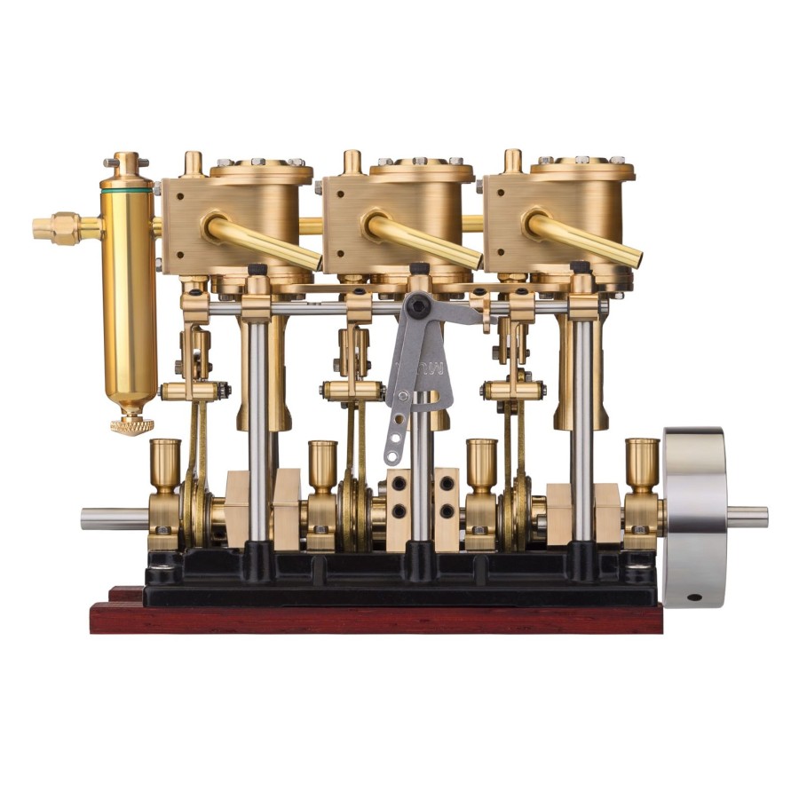 Model Engine enginediy | Kacio Ls3-13S Steam Engine 3-Cylinder Reciprocating Engine With Oil Cup Reverse Rotation Steam Model Boat