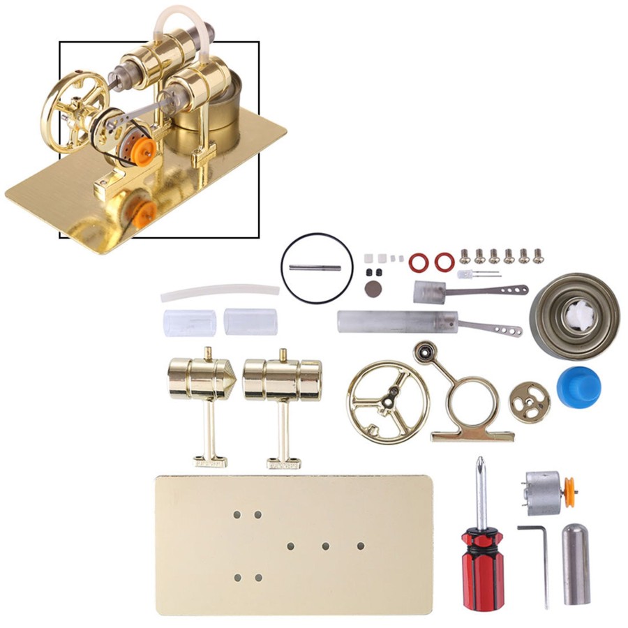 Diy Engine enginediy | Stirling Engine Generator Model Diy Assembly Kit Physical Experiment