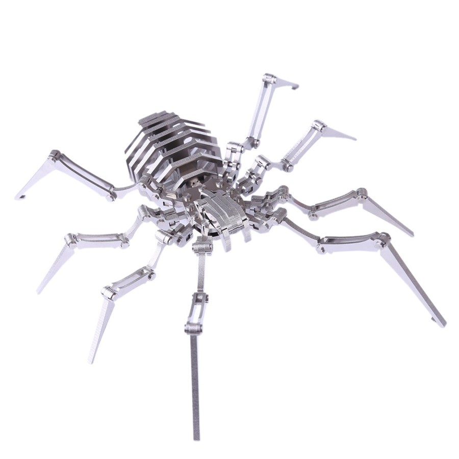 Diy Engine Engine DIY | 3D Puzzle Model Kit Metal Detachable Spider Metal Games Creative Gift - 84Pcs