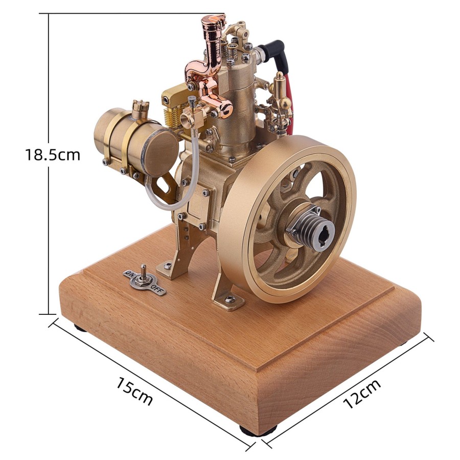 Model Engine enginediy | H73 2.6Cc Vertical Single Cylinder 4-Stroke Ohv Gasoline Engine Internal Combustion Engine Model With Governor