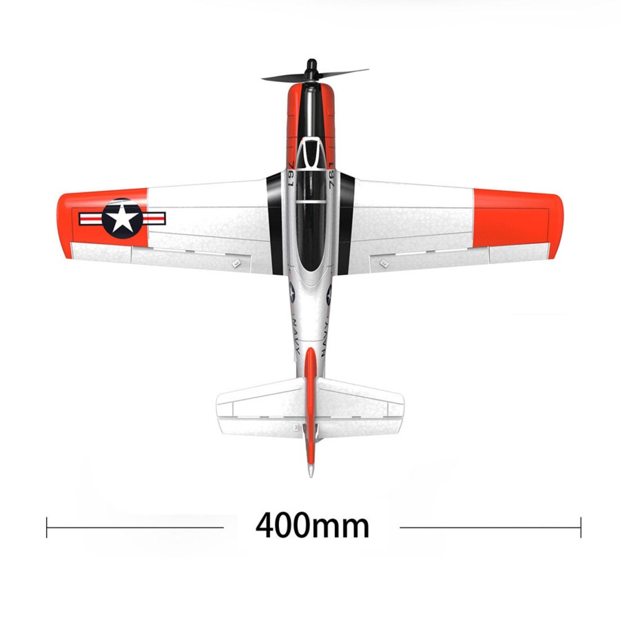 Rc Engine & Model Engine DIY | Volantexrc T-28 Trojan 400Mm Wingspan Airplane 2.4G Rc 4Ch Airplane Fixed Wing Aircraft With Xpilot Gyro System For Beginner - Rtf