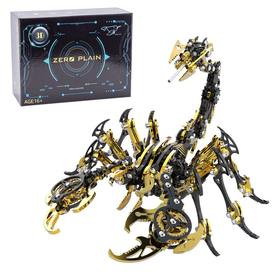 Diy Engine enginediy | 3D Diy Mechanical Punk Scorpion Animal Metal Puzzle Model Assembly Toy Creative Ornament