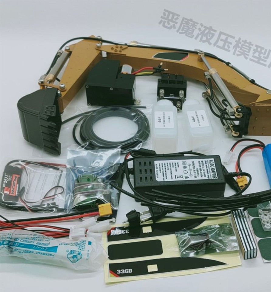 Rc Engine & Model enginediy | Rc Excavator Model Hydraulic System Diy Upgrade Modification Kit For Tongli/Huina 580 Excavator