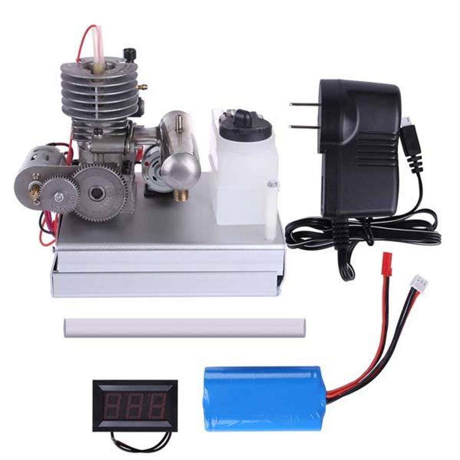 Stem Model Engine DIY | Level 15 Low Voltage Motor One Button Start Gasoline Engine Electric Generator- Enginediy