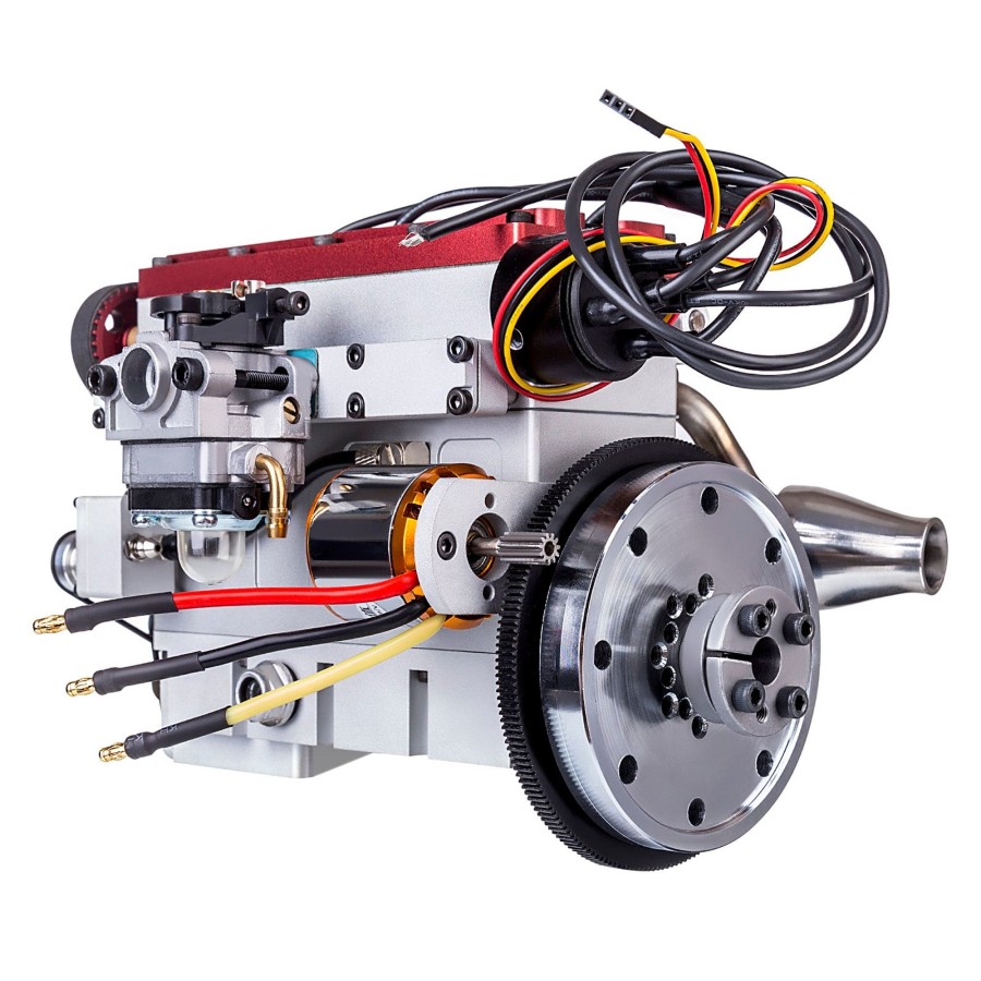 Model Engine enginediy | Enjomor 36Cc Dohc Engine Double Overhead Camshaft Engine 4-Cylinder 8-Valve Inline 4-Stroke Water-Cooled Gasoline Engine With Twin Overhead Camshafts