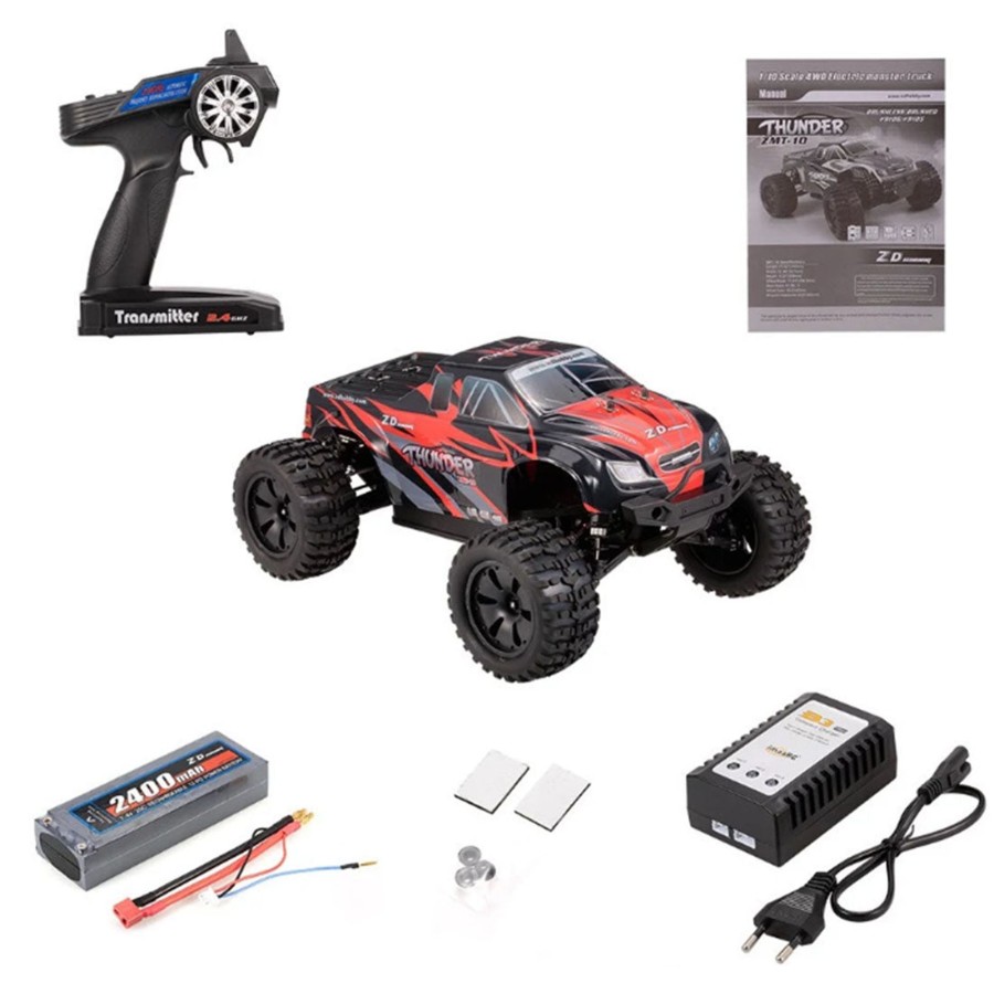 Rc Engine & Model Engine DIY | Zd Racing 9106-S 1/10 4Wd 70Km/H 2.4G Rc Car Electric Brushless Truck Remote Control Monster