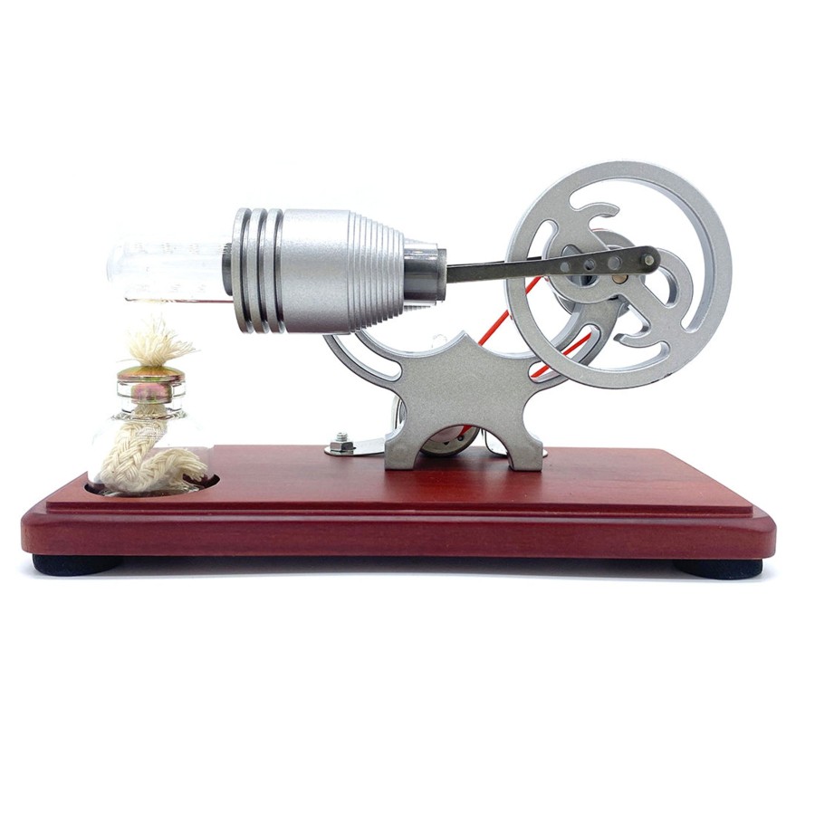 Stem Model enginediy | Y-Shape Stirling Engine Generator Model Retro Science Educational Toy With Led Lights