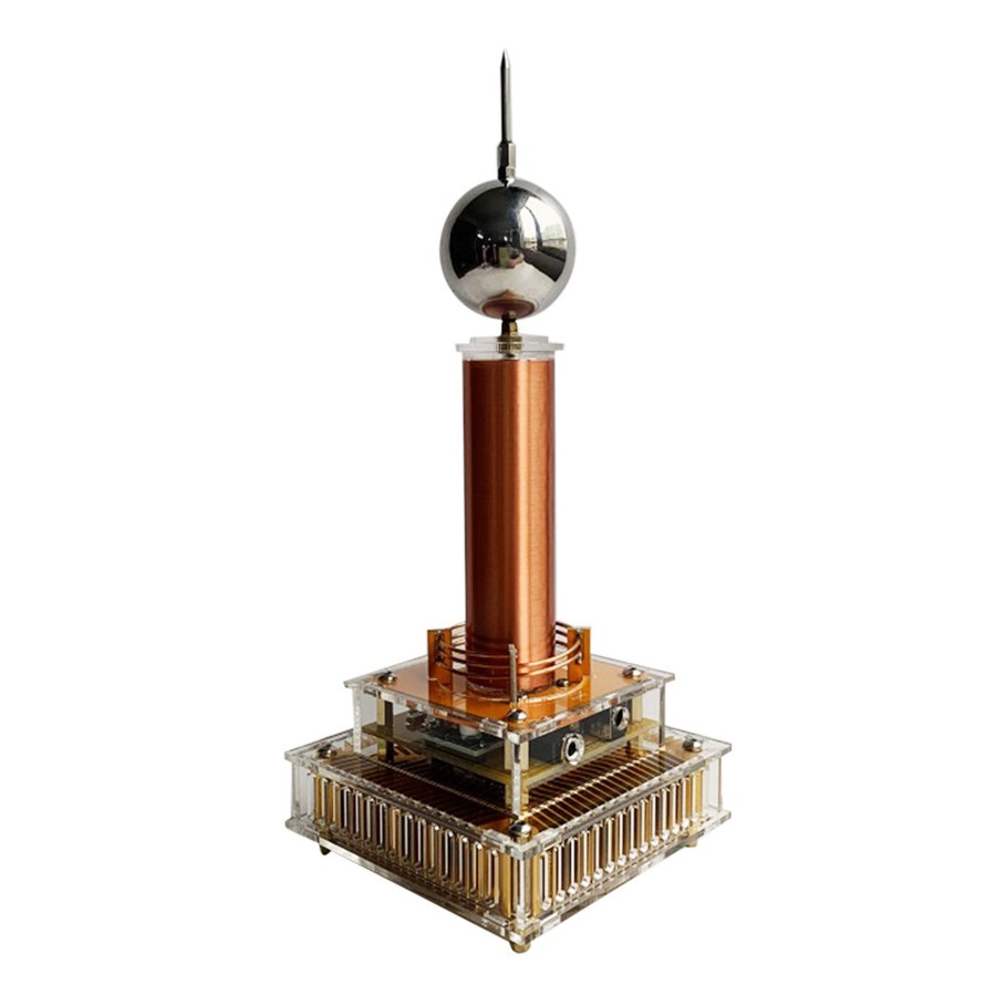 Stem Model enginediy | Bluetooth Musical Tesla Coil Plasma Singing Loudspeaker Scientific Experiment Desktop Educational Toy