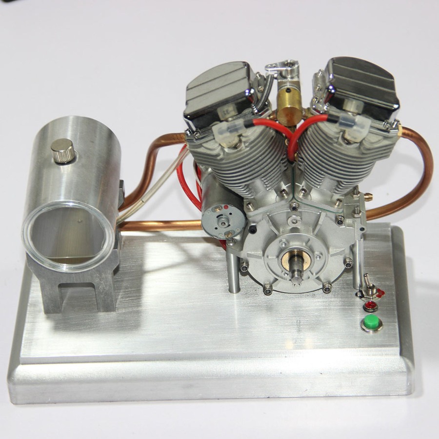 Model Engine enginediy | Cison Fg-Vt9 9Cc V2 Engine And Original Parts V-Twin 4-Stroke Air-Cooled Rc Gasoline Engine