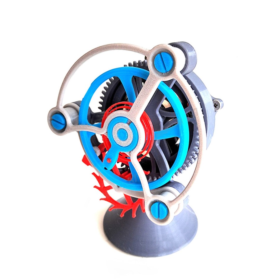 Stem Model enginediy | 3D Printed Tourbillon Clock Assembly Model Physics Experiment Teaching Model Educational Toy (21Pcs)