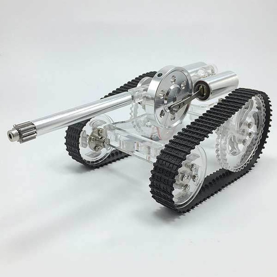 Model Engine enginediy Stirling Engine & Parts | Stirling Engine Battle Tank External Combustion Engine Motor Model - Gift For Collection