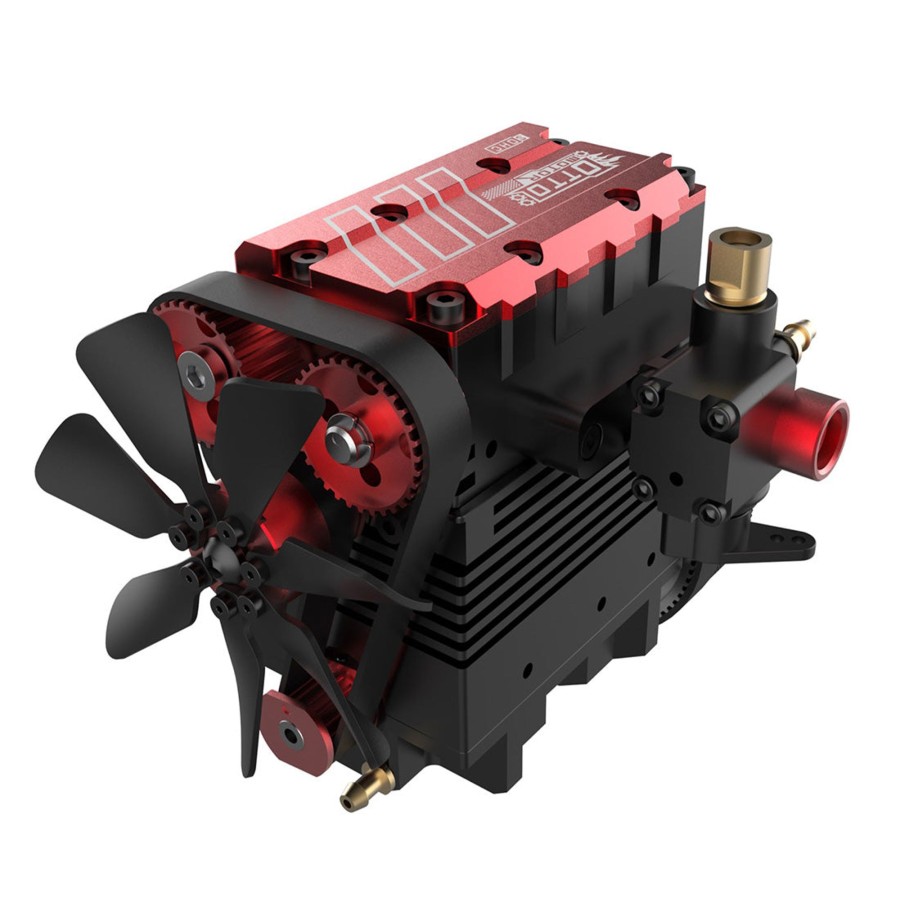 Rc Engine & Model enginediy | Toyan Fs-L200 Engine 2 Cylinder 4 Stroke Nitro Engine Model Kit - Build Your Own Engine That Works