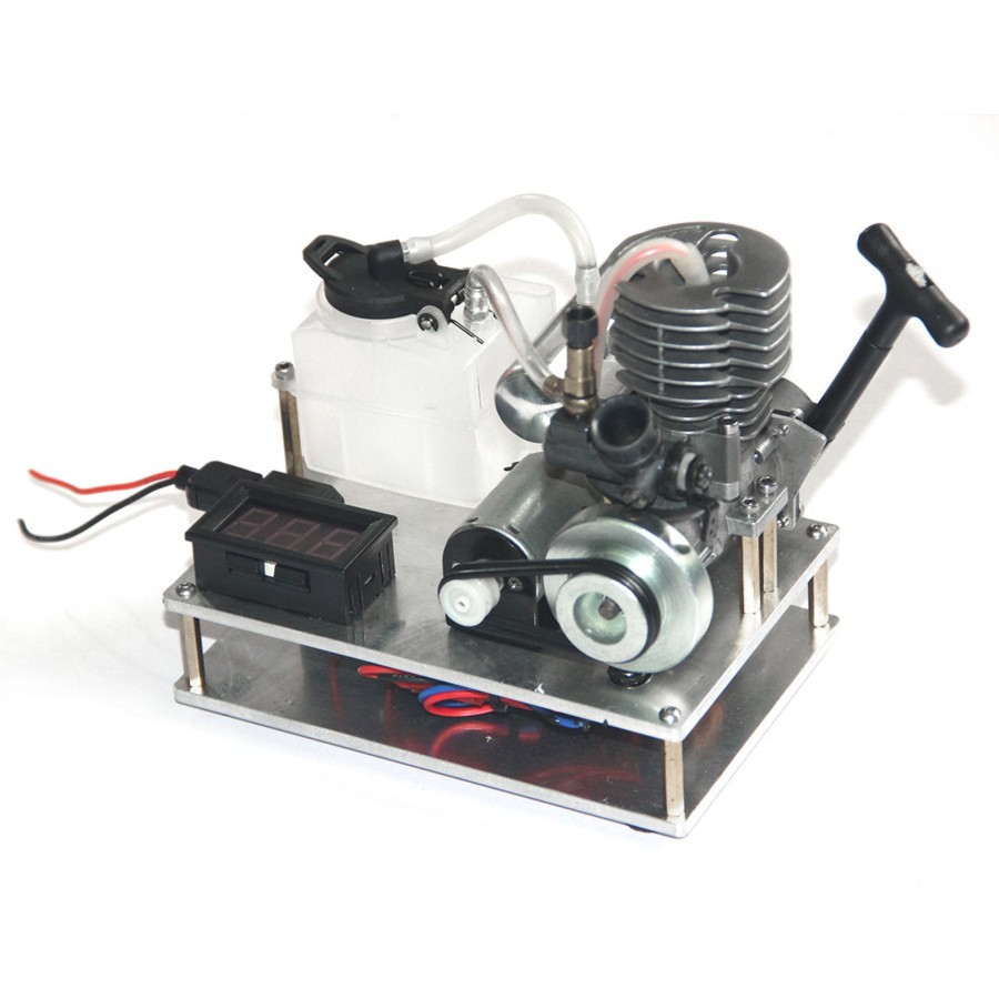 Stem Model enginediy | Single Cylinder 2 Stroke Nitro Engine 12V Generator Model Science Experiment Hand Start Model