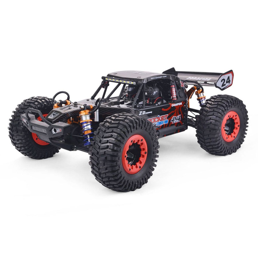 Rc Engine & Model Engine DIY | Zd Racing Rocket Dbx-10 1/10 4Wd 80Km/H 2.4G Rc Car Brushless Motor High-Speed Remote Control Desert Off-Road Vehicle With Tail Wing - Rtr