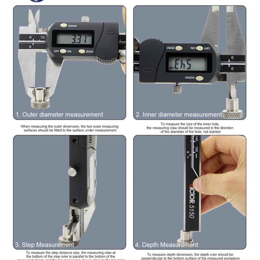 Accessories Engine DIY | 200Mm High-Precision Digital Vernier Caliper Measuring Instrument