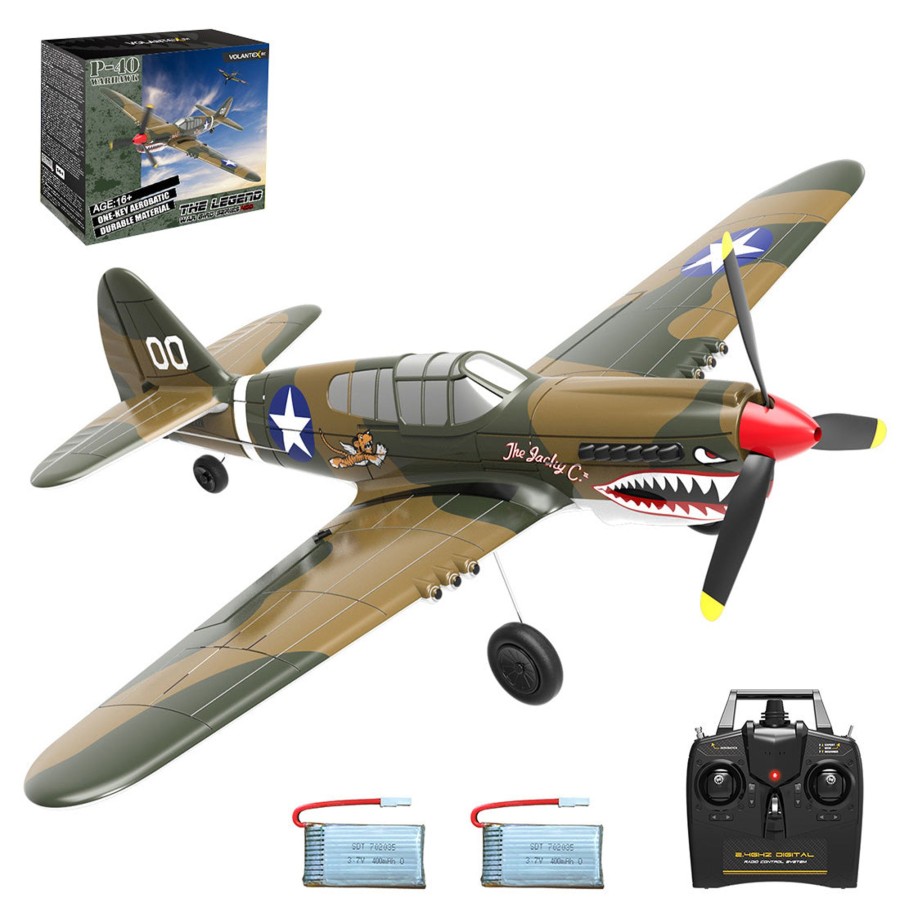 Rc Engine & Model Engine DIY | Volantexrc P-40 2.4Ghz 4Ch Rc Airplane Epp Foam Fighter For Beginners (Rtf Version)