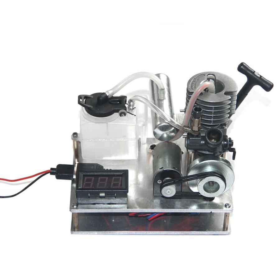 Stem Model enginediy | Single Cylinder 2 Stroke Nitro Engine 12V Generator Model Science Experiment Hand Start Model