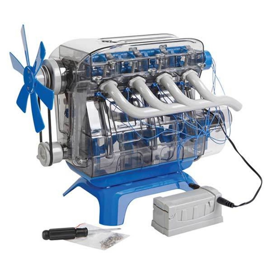 Stem Model enginediy | V4 Engine Model Kit - Build Your Own V4 Engine - Science Experiment Stem Toy - Enginediy