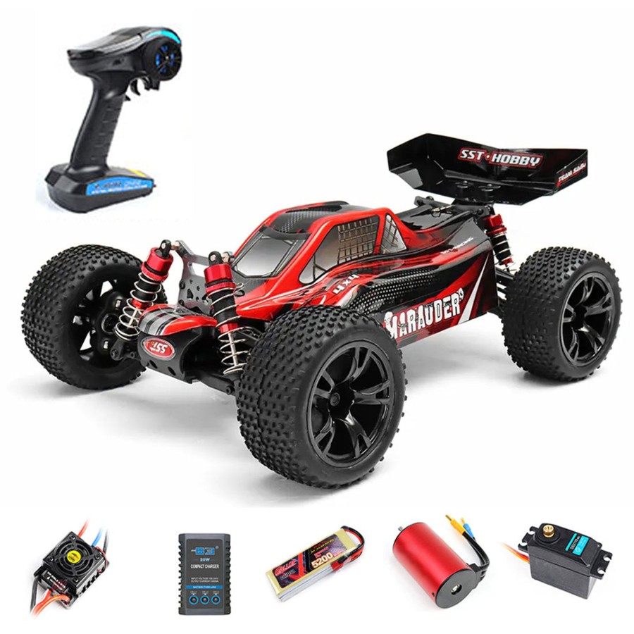 Rc Engine & Model Engine DIY | Sst 1937Pro 1:10 2.4G Rc Car 75Km/H High Speed Electric 4Wd Brushless Remote Control Off-Road Vehicle