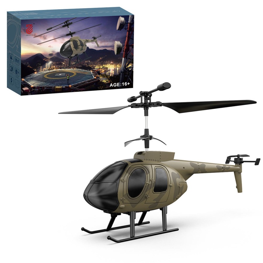 Rc Engine & Model enginediy | Md500 2.4G Rc Airplane 4Ch 6-Axis Gyroscope Simulation Helicopter Model Toy (Rtf Version/Green)