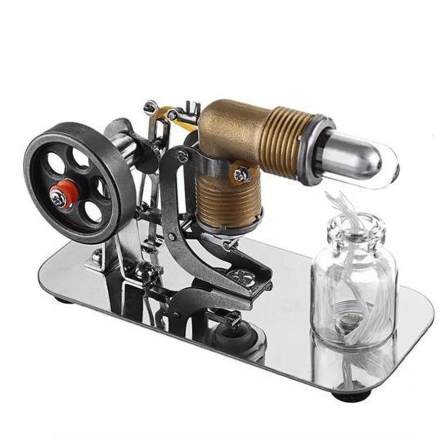 Model Engine enginediy Stirling Engine & Parts | Mini Stirling Engine Motor Model - High Performance Pocket-Sized Engine - Enginediy