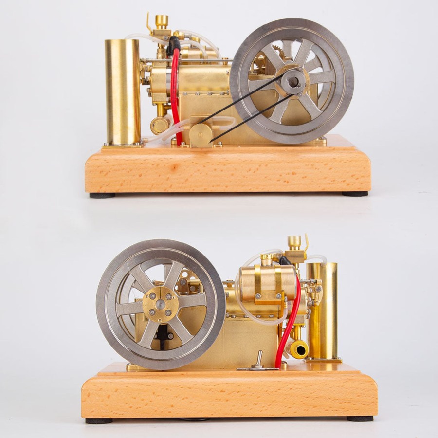 Model Engine enginediy | Holt H76 Tractor Engine 5Cc Horizontal Twin-Cylinder Overhead Valve Dual Flywheel Gasoline Engine Ihc Engine Ic Engine Model