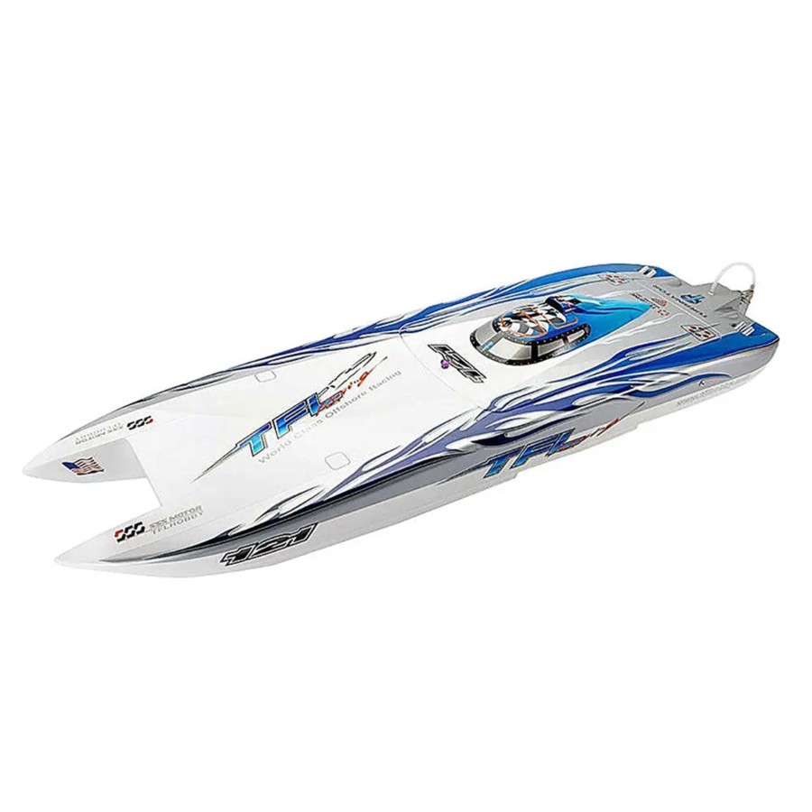 Rc Engine & Model Engine DIY | Tfl 1133 Electric Brushless Dual-Motor Cat Catamaran Rc Boat Model With 3674/2075Kv Brushless Motor And 120A Esc Artr Version - Blue