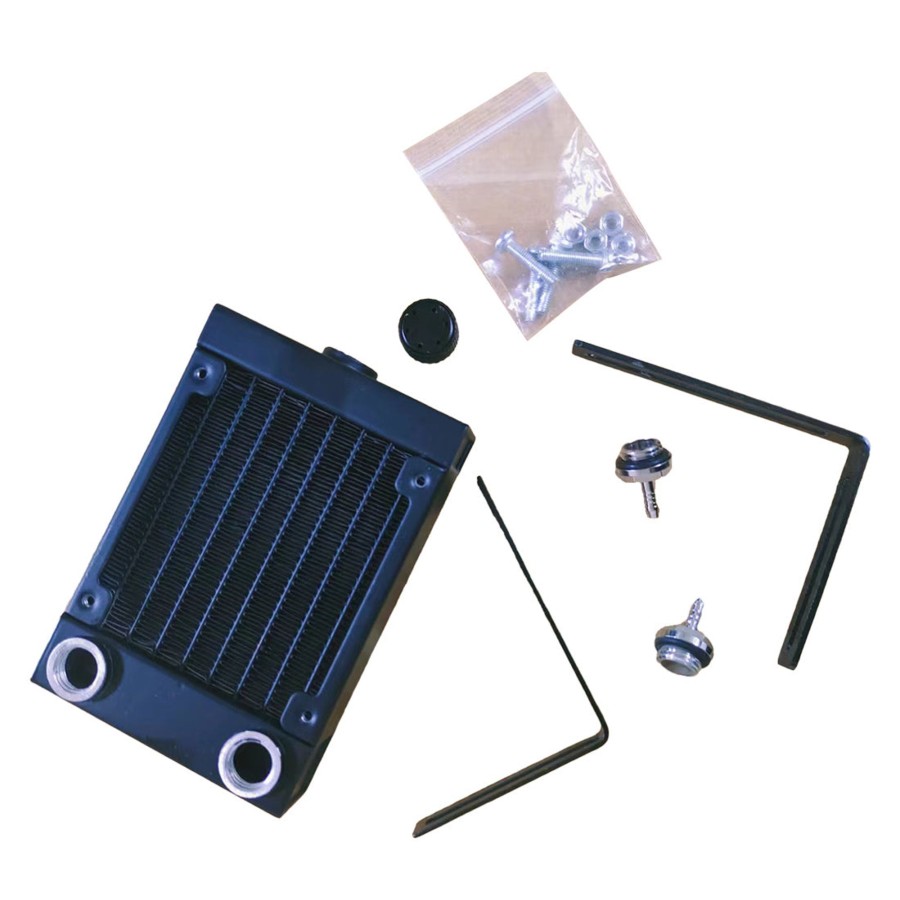 Model Engine enginediy | Water-Cooling Radiator Tank Water Outlet Assembly + Bracket Kit For Cison Engine Models