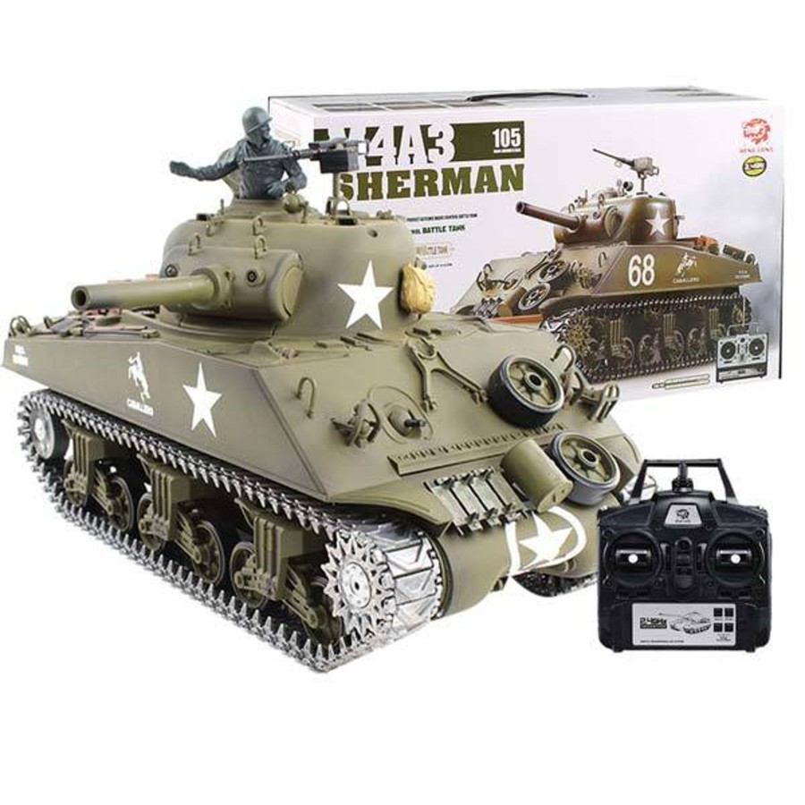 Rc Engine & Model Engine DIY | Rc Tanks That Shoot Bbs Metal 1/16 M4A3 Sherman Tank With Smoke & Sound