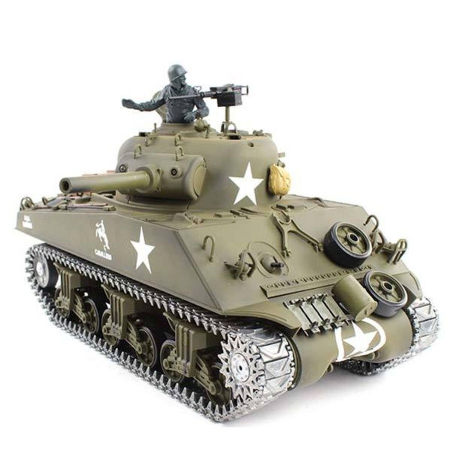 Rc Engine & Model Engine DIY | Rc Tanks That Shoot Bbs Metal 1/16 M4A3 Sherman Tank With Smoke & Sound