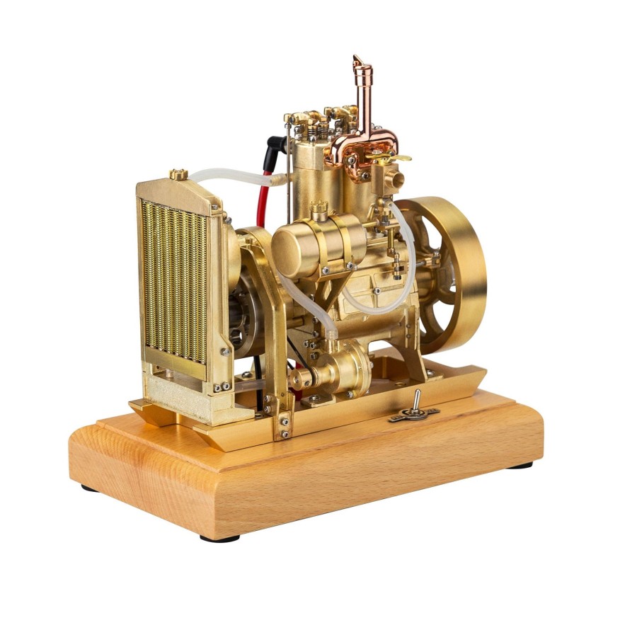 Model Engine enginediy | H74 5Cc 2-Cylinder 4 Stroke Water Cooled Gasoline Engine Ice Model Internal Combustion Engine