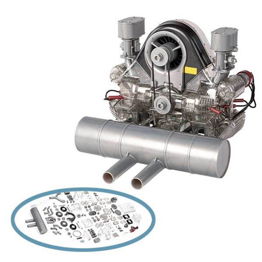 Model Engine Engine DIY | Flat-Four Engine Model Kit - Build Your Own 4 Cylinder Engine That Works - Porsche Diy Assembly Kit